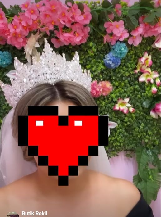 Корона за булка  Бяло и Златисто