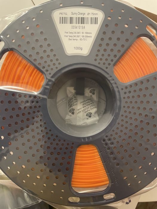 Filament PETG Negru / Gri / Alb / Portocaliu SUNLU