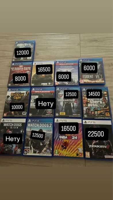 Продам игры на ps4,ps5