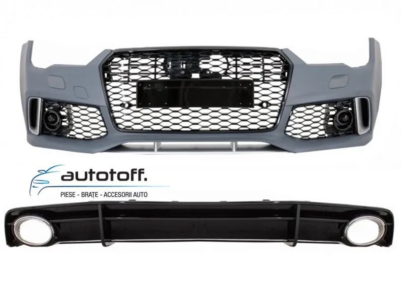 Bara fata si Difuzor bara spate Audi A7 4G Facelift (15-18) RS7 Design