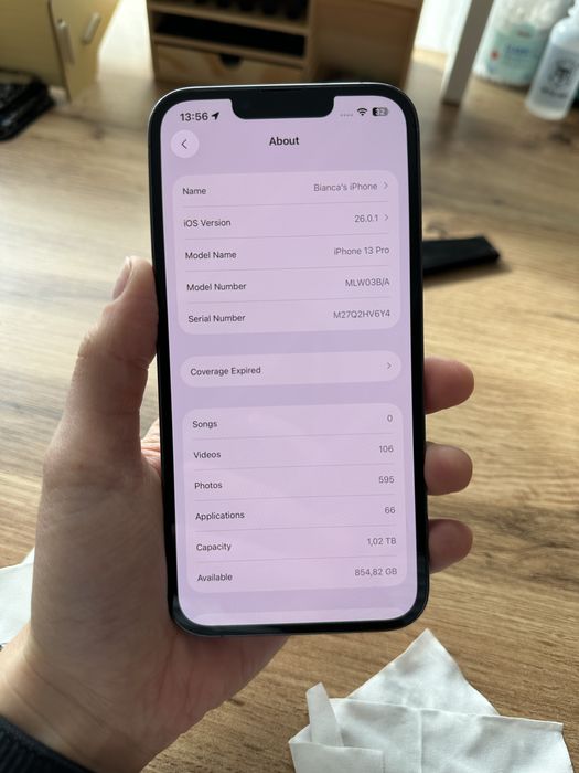 iPhone 13 pro, 1TB, sierra blue