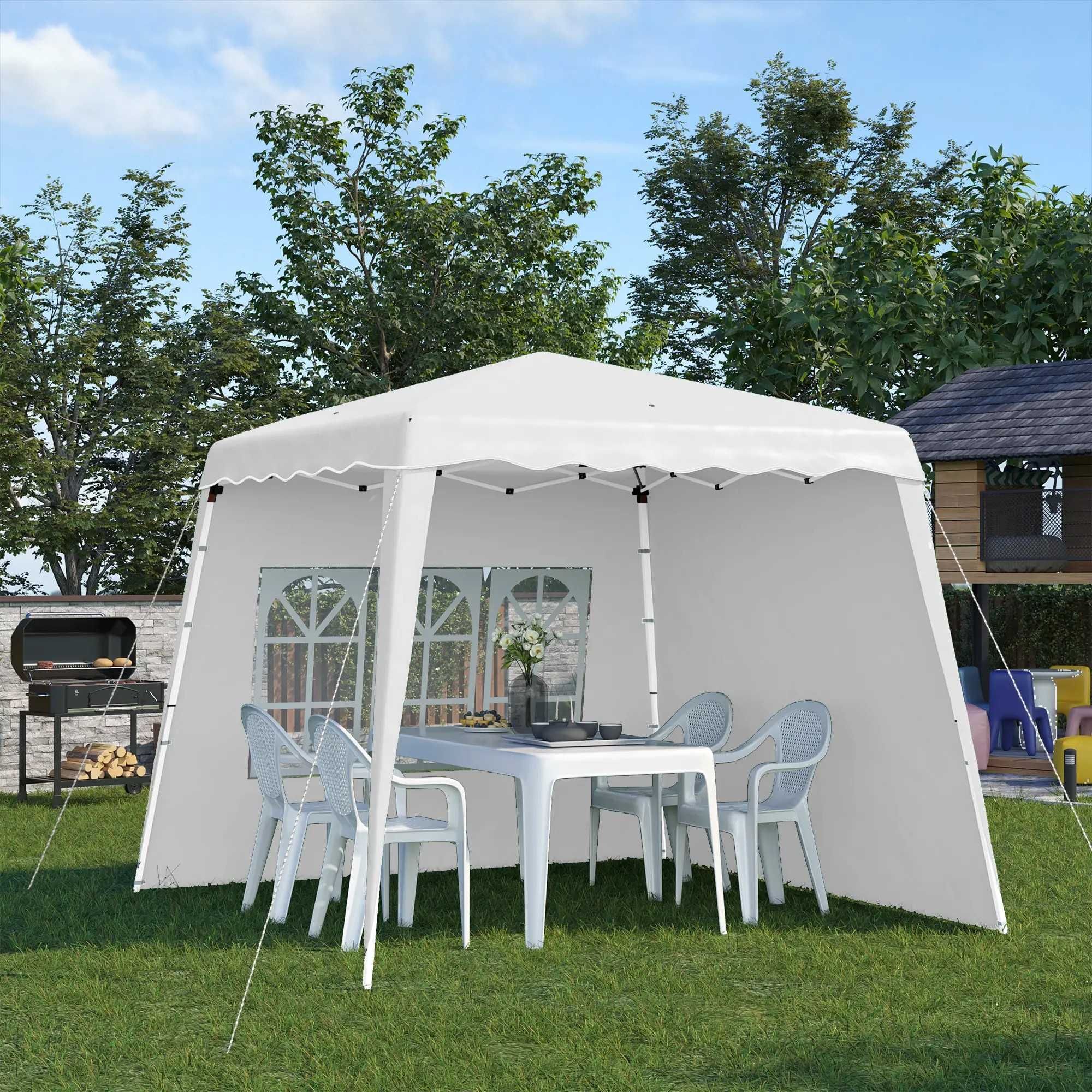 Сгъваем павилион Outsunny Pop Up, вкл. прозорец