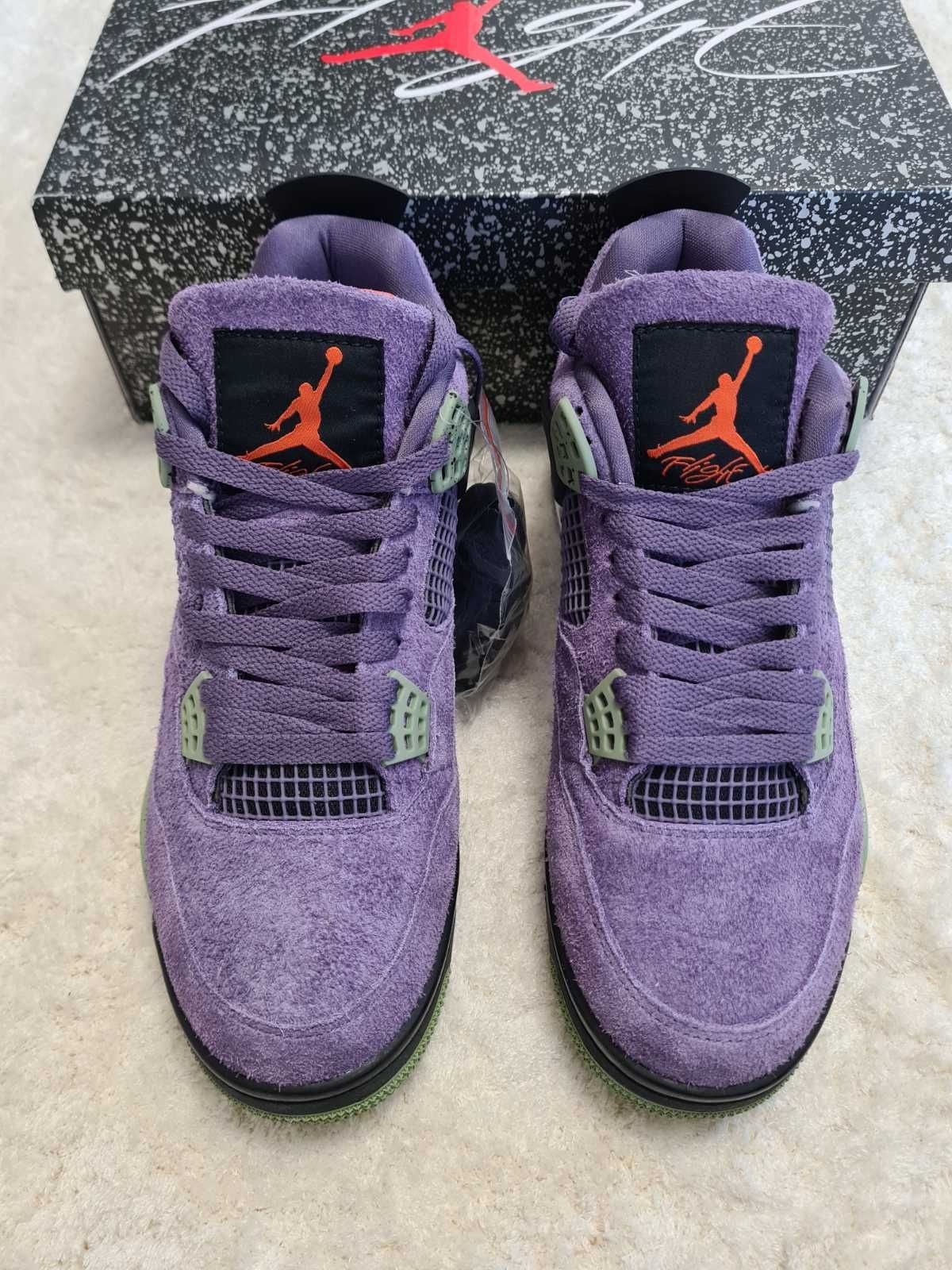 Jordan 4 Canyon Purple - marime 41 (fit 40,5)/piele naturala/full pack