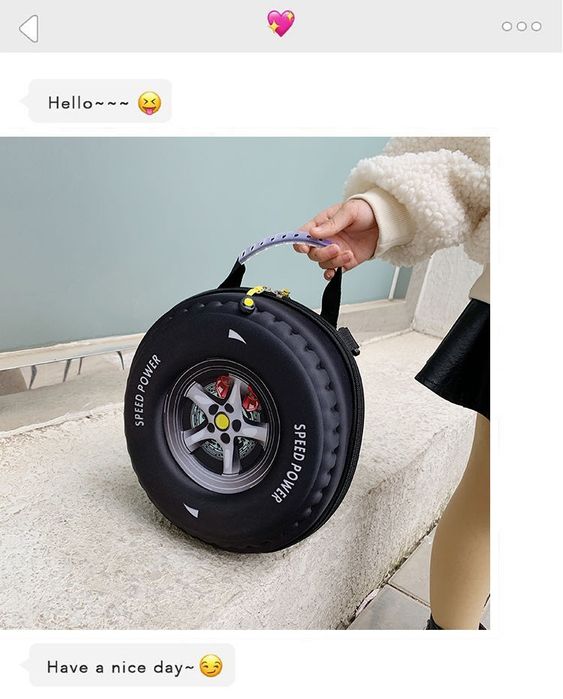 Детский рюкзак в форме колеса твердый корпус вместительный