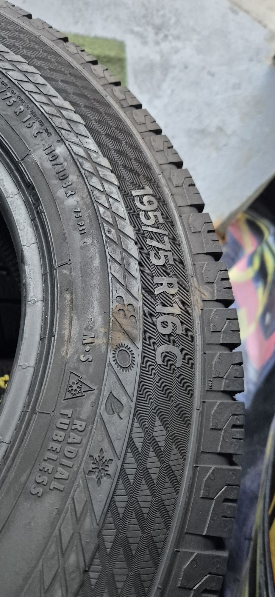 195 75 16c  3xContinental 1xGoodyear