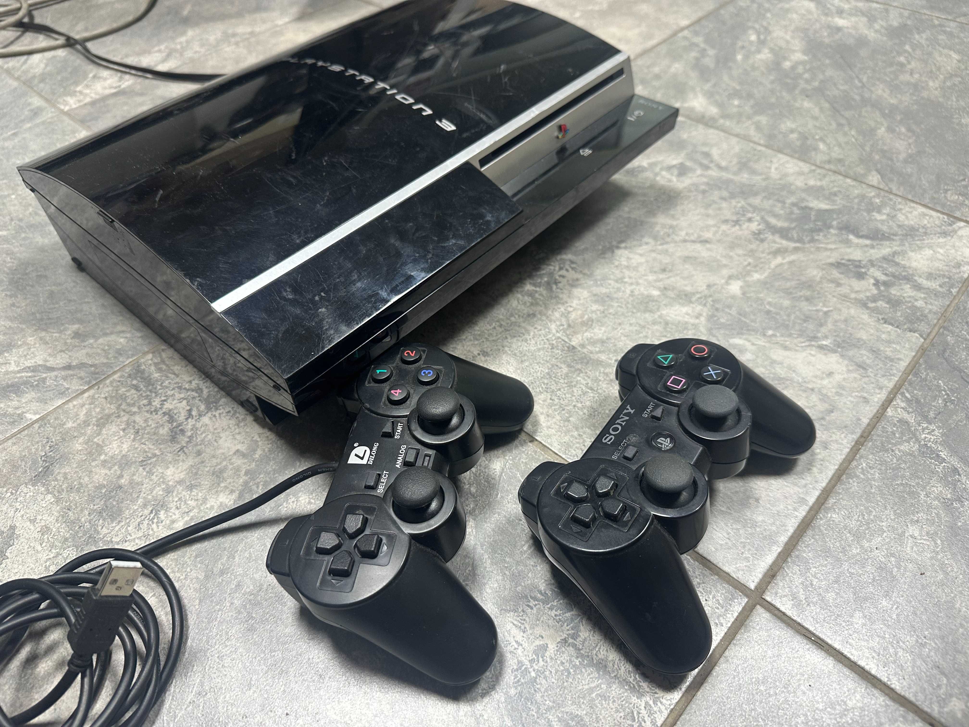 PlayStation 3 500GB /ps3 с два джойстика и игри
