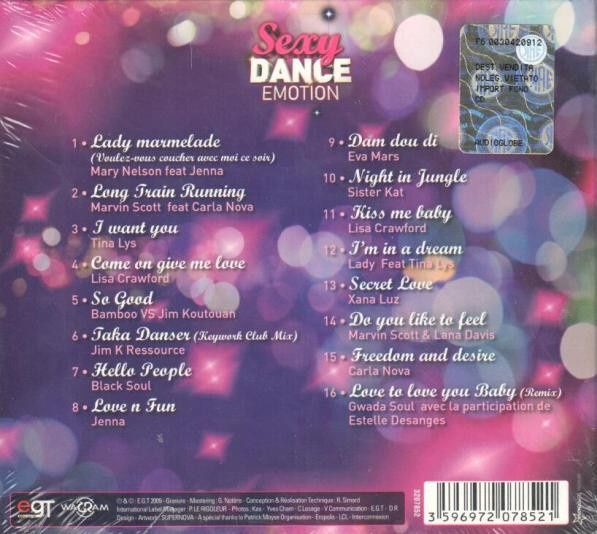 CD original sigilat Various ‎– Sexy Dance Emotion By Jenna