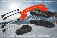 Pachet Cutii Portbagaj Auto Thule + Bare Transversale Thule, Noi cu Factura & Garantie_Pret Importator