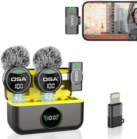 Нов Безжичен микрофон за iPhone Android TikTok Vlog USB-C 40 часа