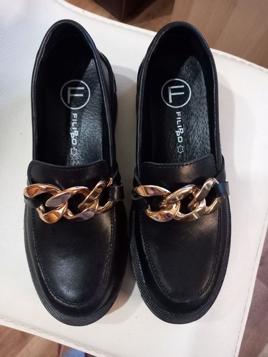 Нови дамски обувки от естествена кожа Filippo