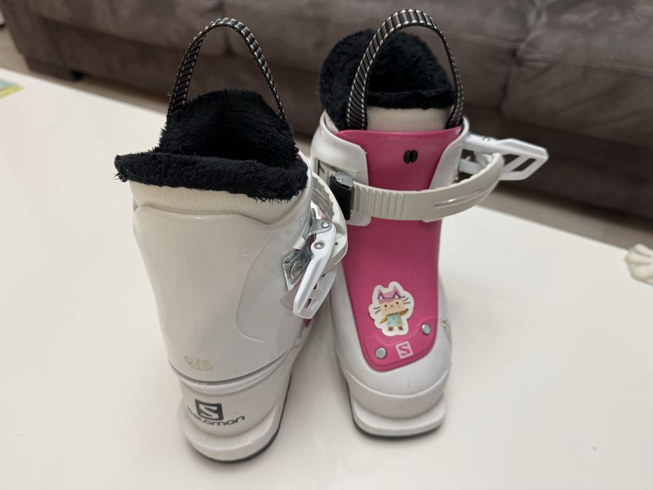 Vand clapari Salomon T1 Alb Roz - marime 15/16 (25-26) 208mm