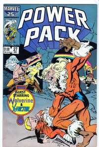 Power Pack #27 Wolverine Vs. Sabretooth X-Factor benzi desenate