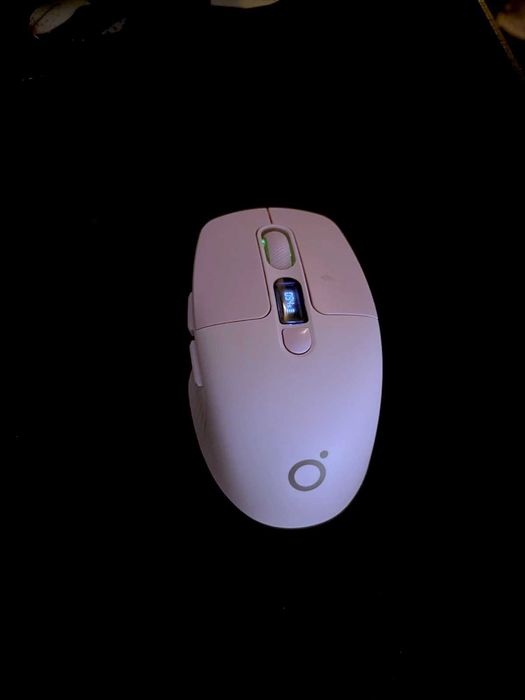 Виолетова безжична мишка – Bluetooth + 2.4G с дисплей за батерията