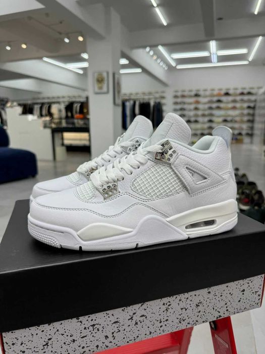 #LIVRARE 4.99 RON# Jordan 4 Pure Money Metalic Silver Editie Limitata