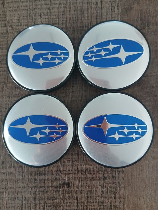 Subaru Капачки за джанти Субару  сиви 55/60 декоративни тапи за джанти