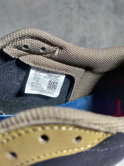 Air Jordan 1 low X Travis Scott marimea 47.5