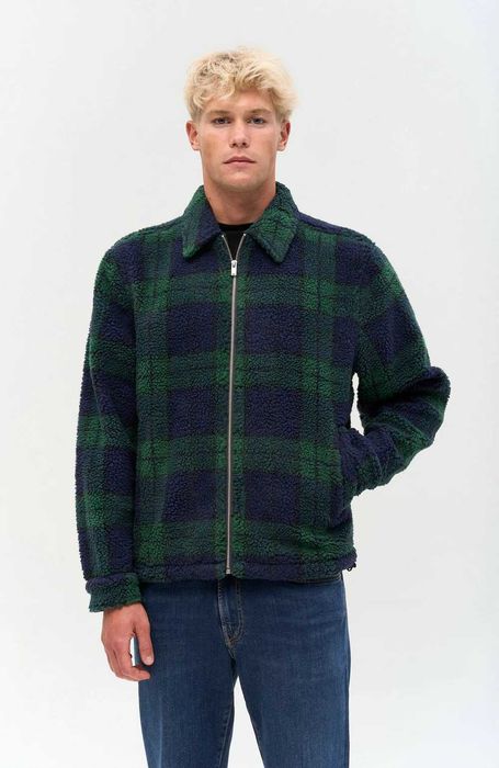 Holzweiler, Jachetă din fleece Elix, Verde/Albastru, M