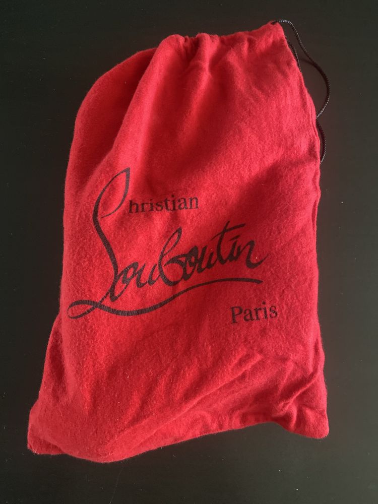 Обувки от естествена кожа с косъм Christian Louboutin