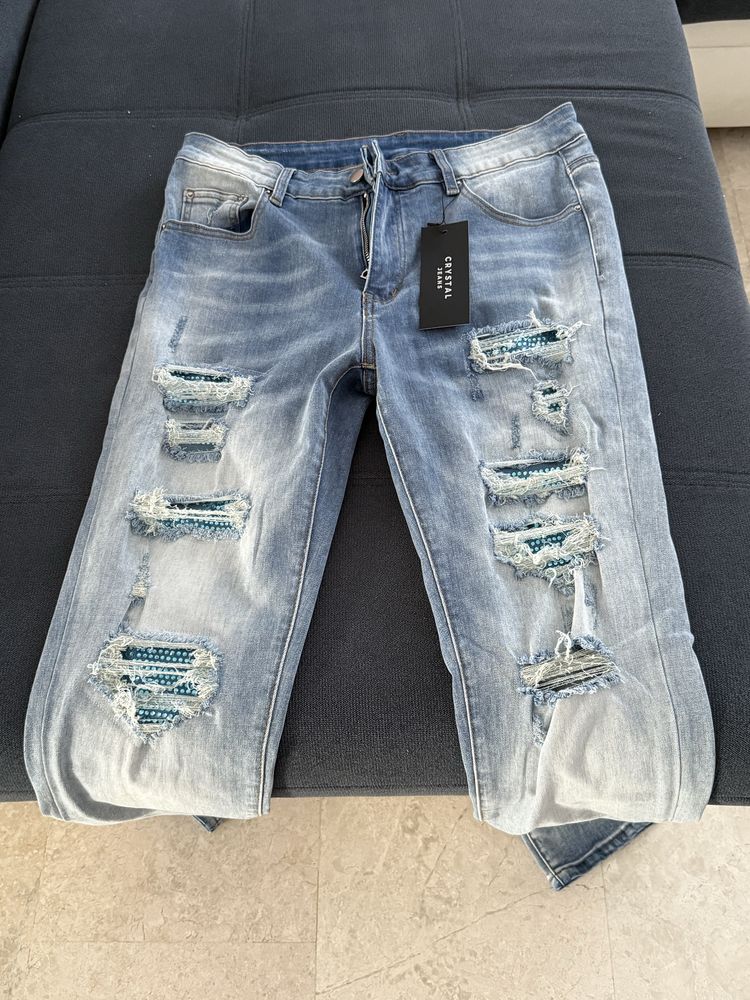 Blugi Crystal jeans marime 32