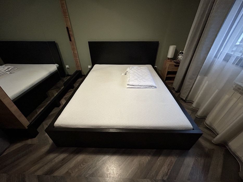 Pat dublu 2000x1600 cu doua sertare