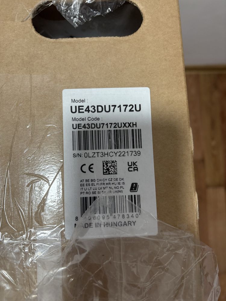 Tv Samsung Du7100 43” nou, sigilat + soundbar nou GRATUIT !!!