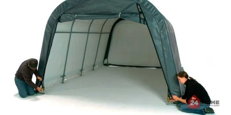 Гараж за автомобил ShelterLogic 3×6.1х2.4 м, овален