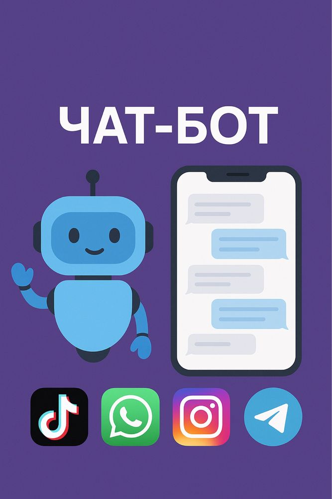 Чат-бот жасаймын Insta, Tiktok, Whatsapp, Telegram