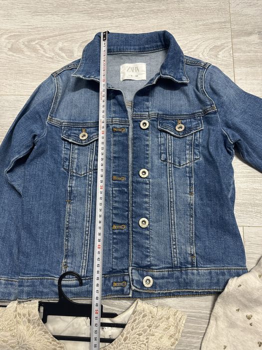 Lot Geaca Zara+rochita  Max Studio,*pulover H&M marime 122, impecabila