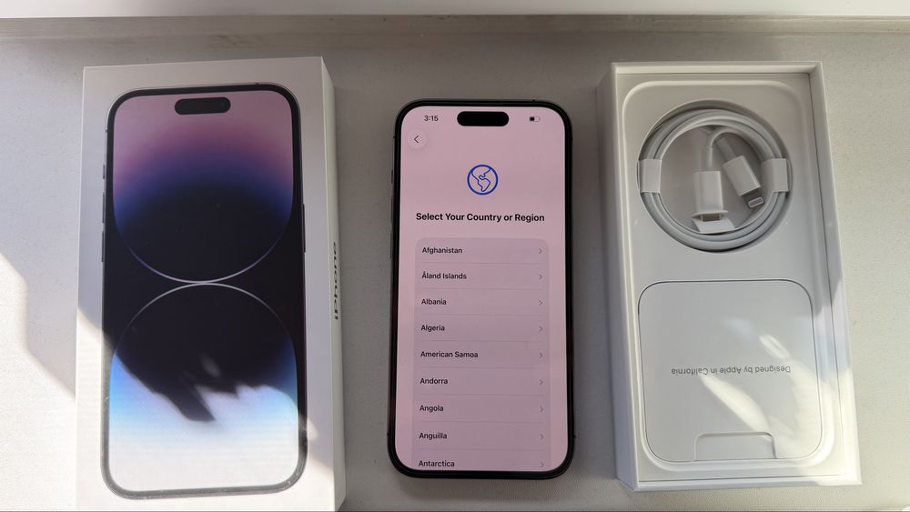 Vand iPhone 14 Pro 256GB Deep Purple eSIM - Link Video in descriere