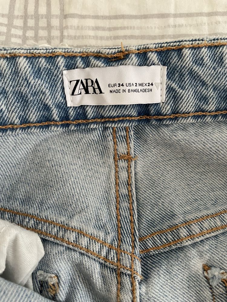 Zara дамски дънки straight leg