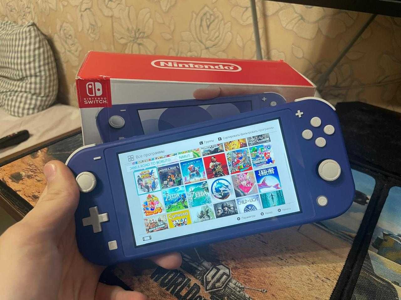 Nintendo Switch Lite Синий 512 gb Прошитая