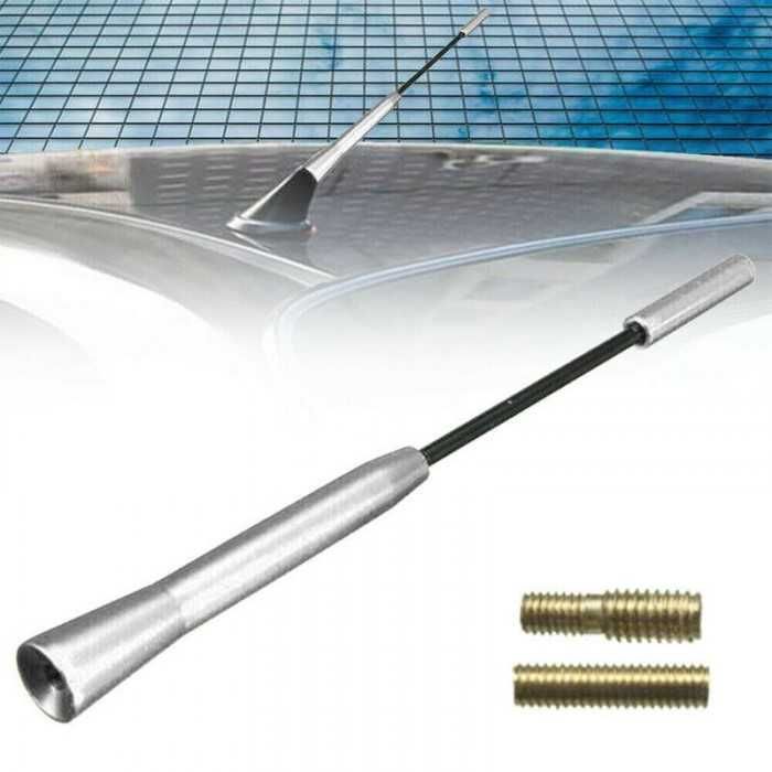 Накрайник за антена за автомобил Automat, 180мм, Универсална, Сив