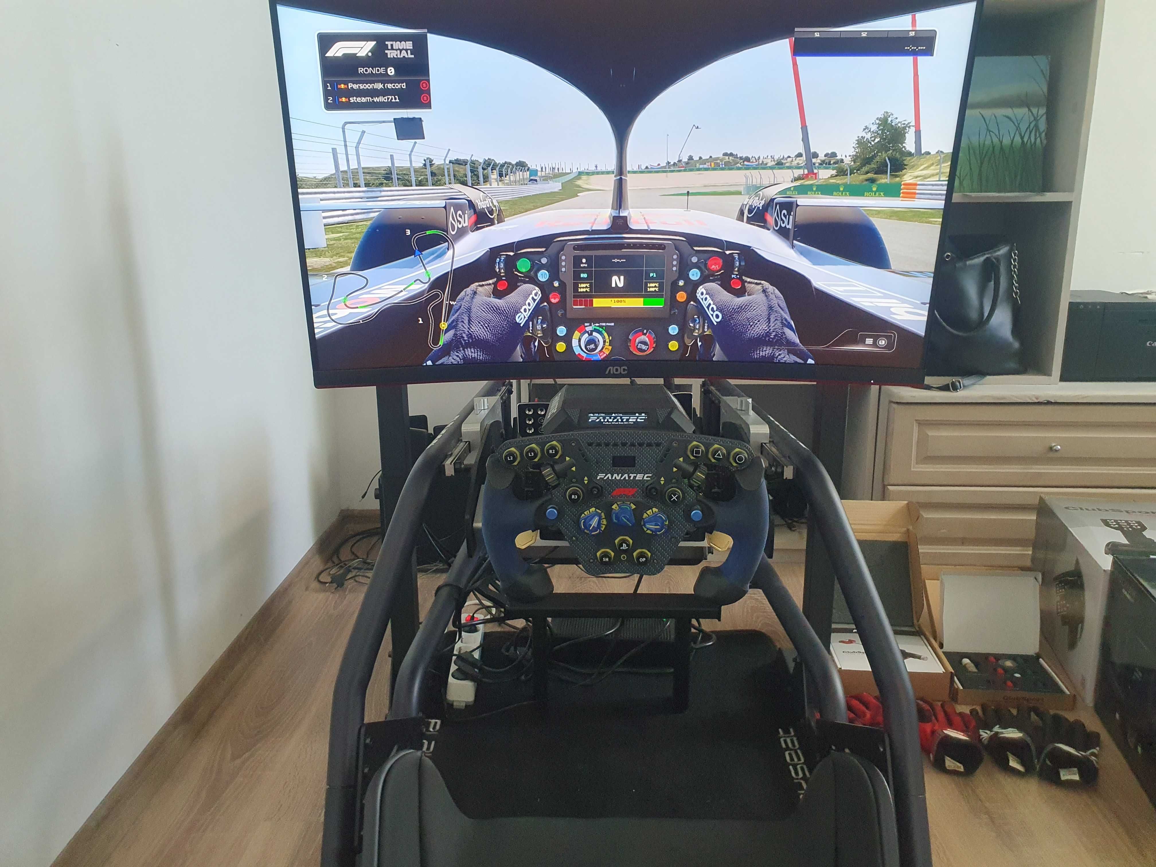 Racing Simulator - PlaySeat Intelligence - FANATEC DD1 Podium F1
