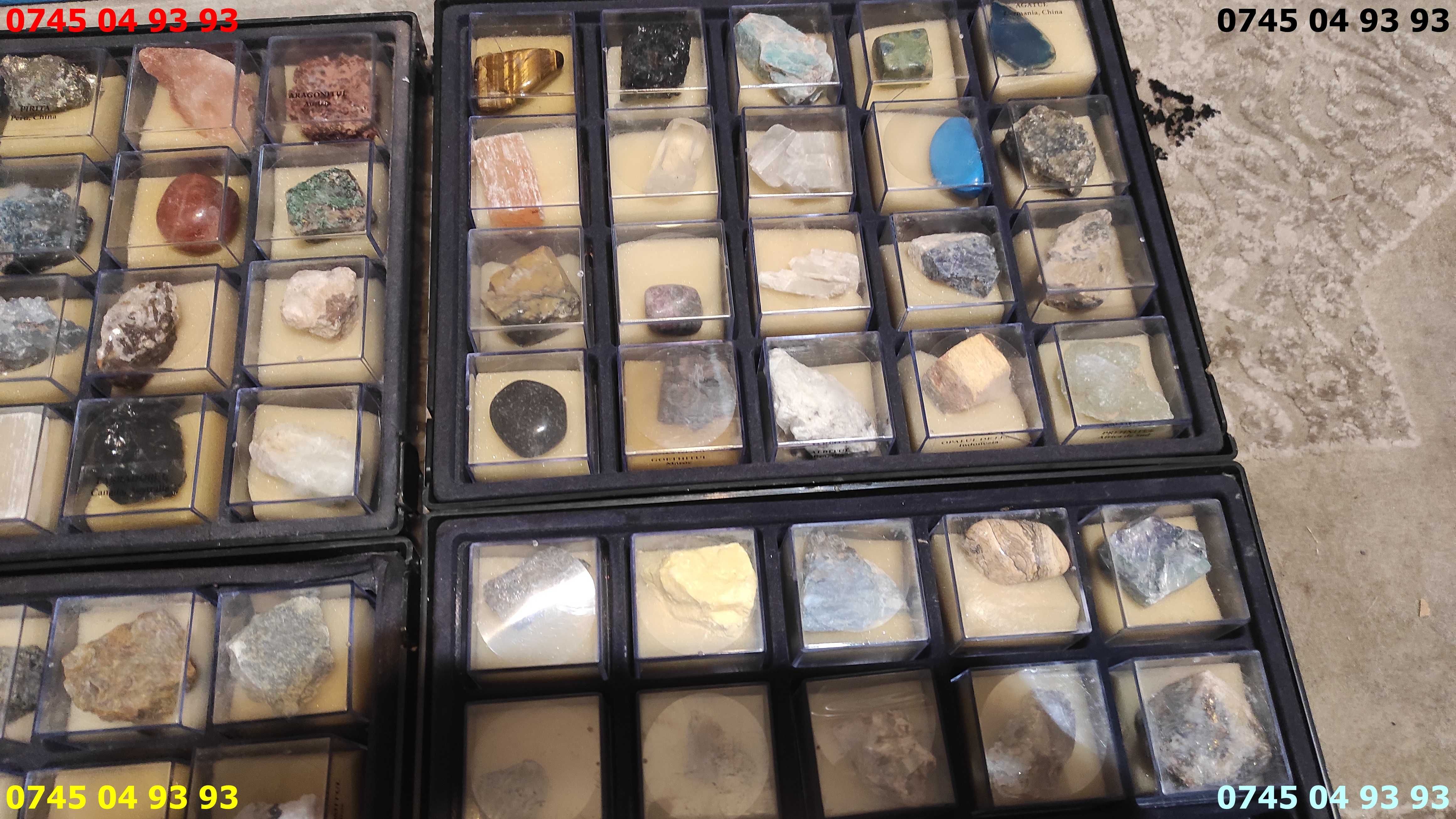 colectie DEAGOSTINI 74 pietre minerale 4 tavi si catalog pret pe toate