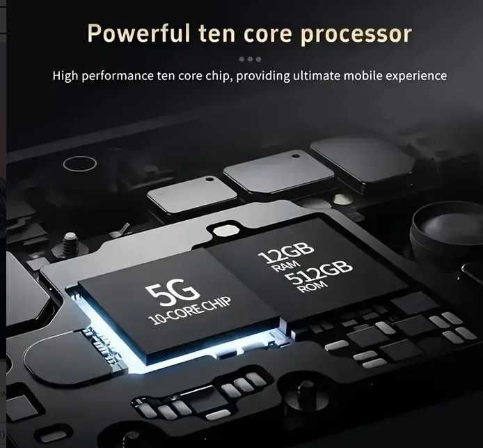 Нов неупотребяван смартфон 12GB RAM/512GB ROM с отлична камера 108MP