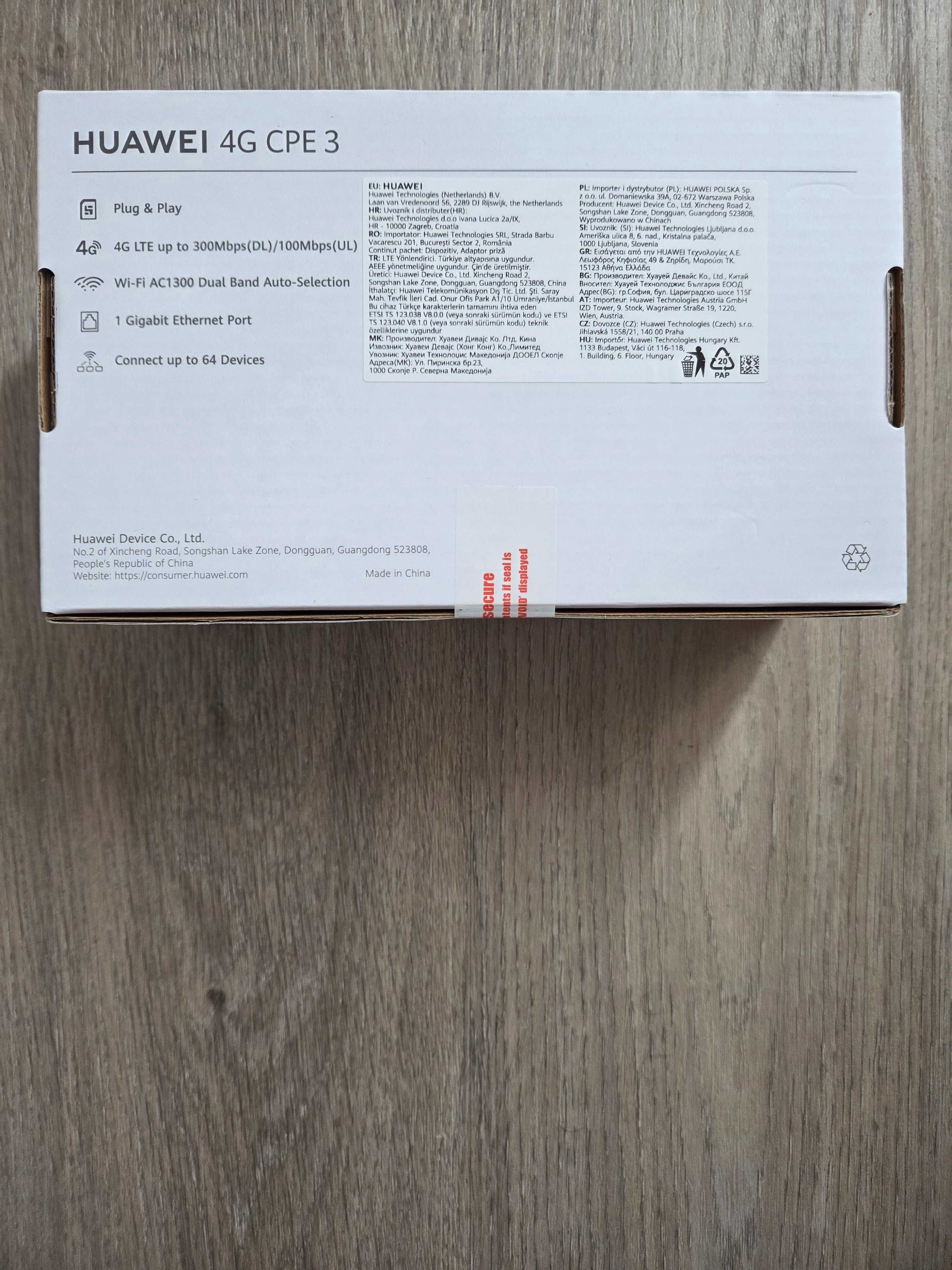 Router Huawei 4g B530-336 SIGILAT cu cartela SIM pentru internet