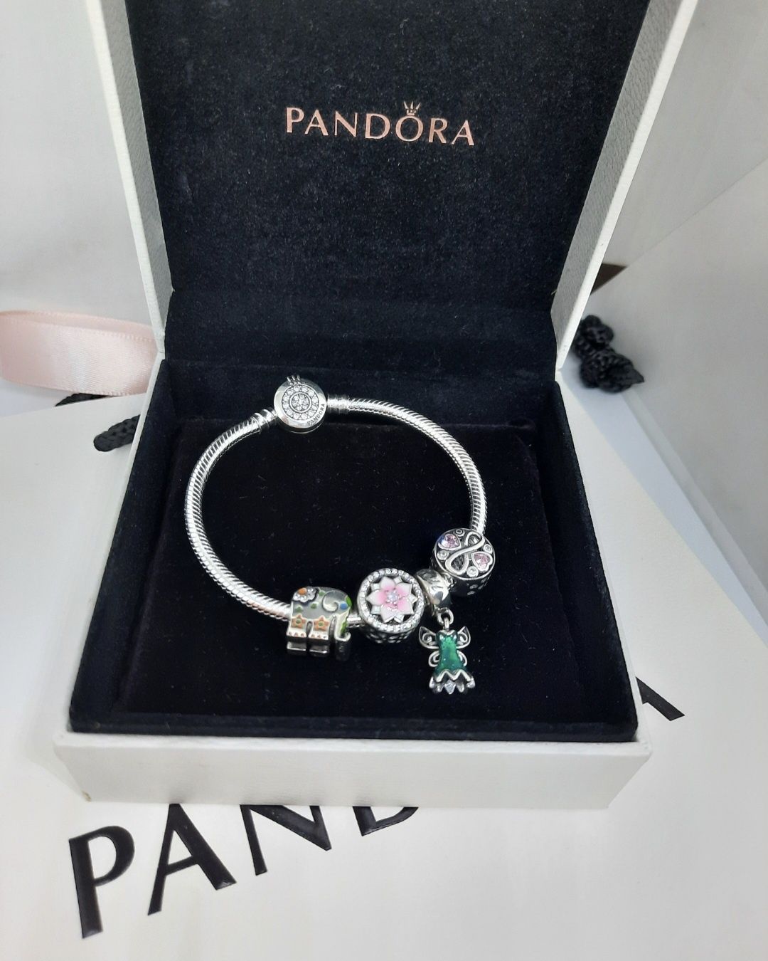 Bratara din argint tip Pandora cu stanta S925 diverse modele