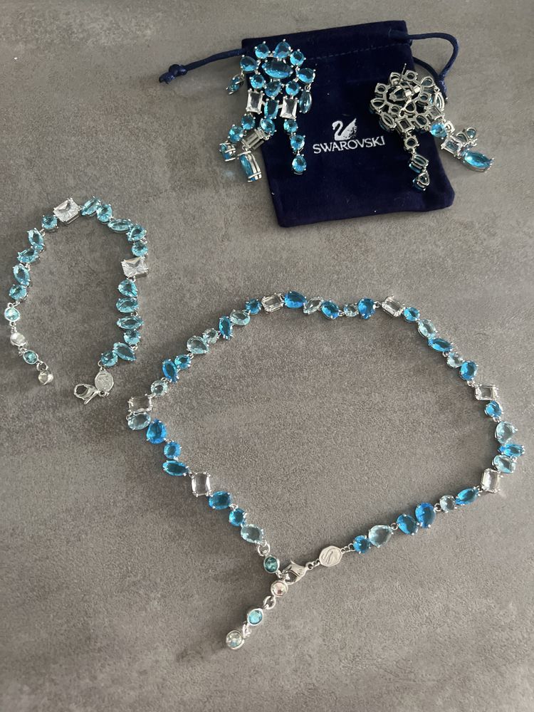 Colier+ bratara + cercei swarovski