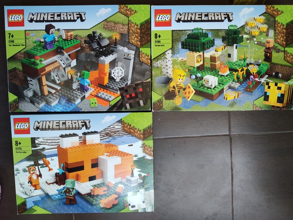 Lot 3 LEGO Minecraft