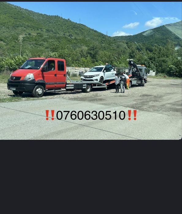 Tractari auto/platforma Herculane,Domașnea,Cornea,Mehadia,Teregova!!