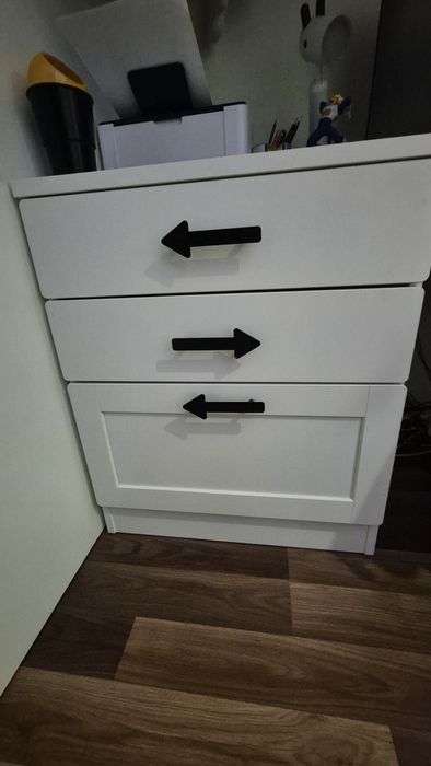Cadru pat supraetj+birou+depozitare SMÅSTAD, IKEA