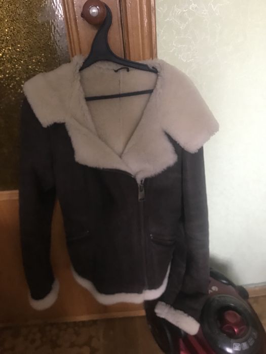 Дубленка зимняя короткая