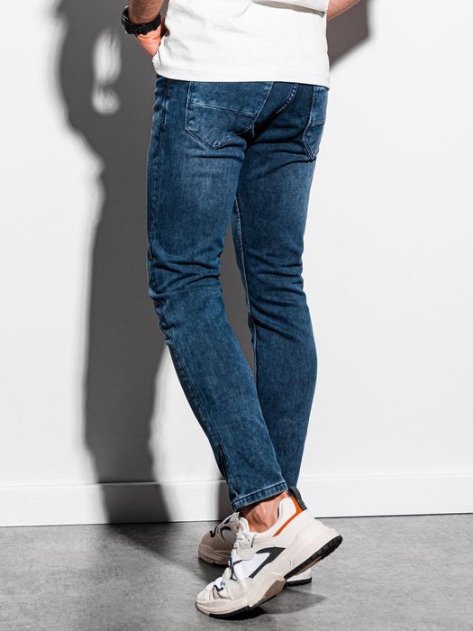 Мъжки дънки Ombre SKINNY FIT P1007 - тъмно сини