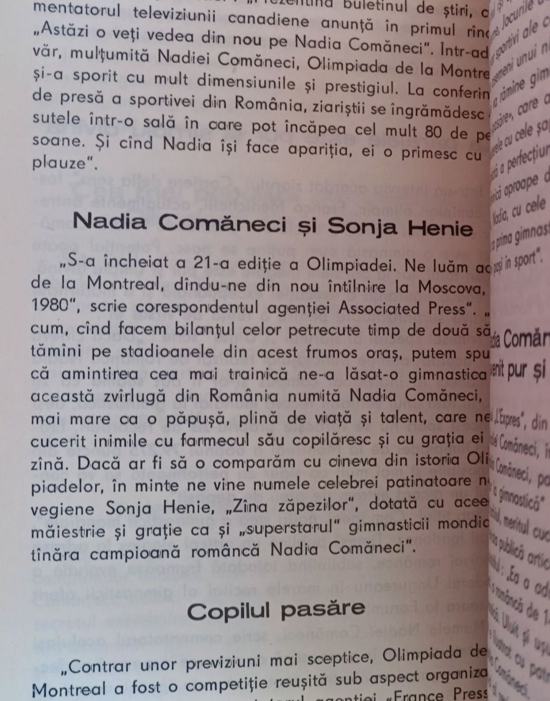 Nadia Comăneci 1978, Echipa de Aur, Carte cu dedicație , autograf