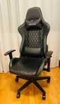 Scaun gaming Kring Nerub, suport lombar, PU, Negru exclusiv Bucuresti