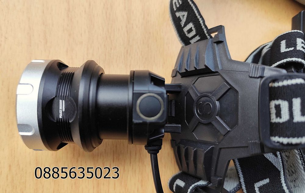 Мощен челник CREE XHP 90.3 / 3 батерии и USB - Type C /