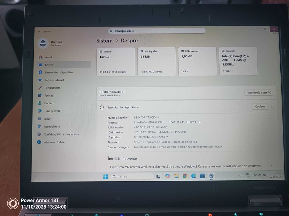 Laptop HP EliteBook 2540p