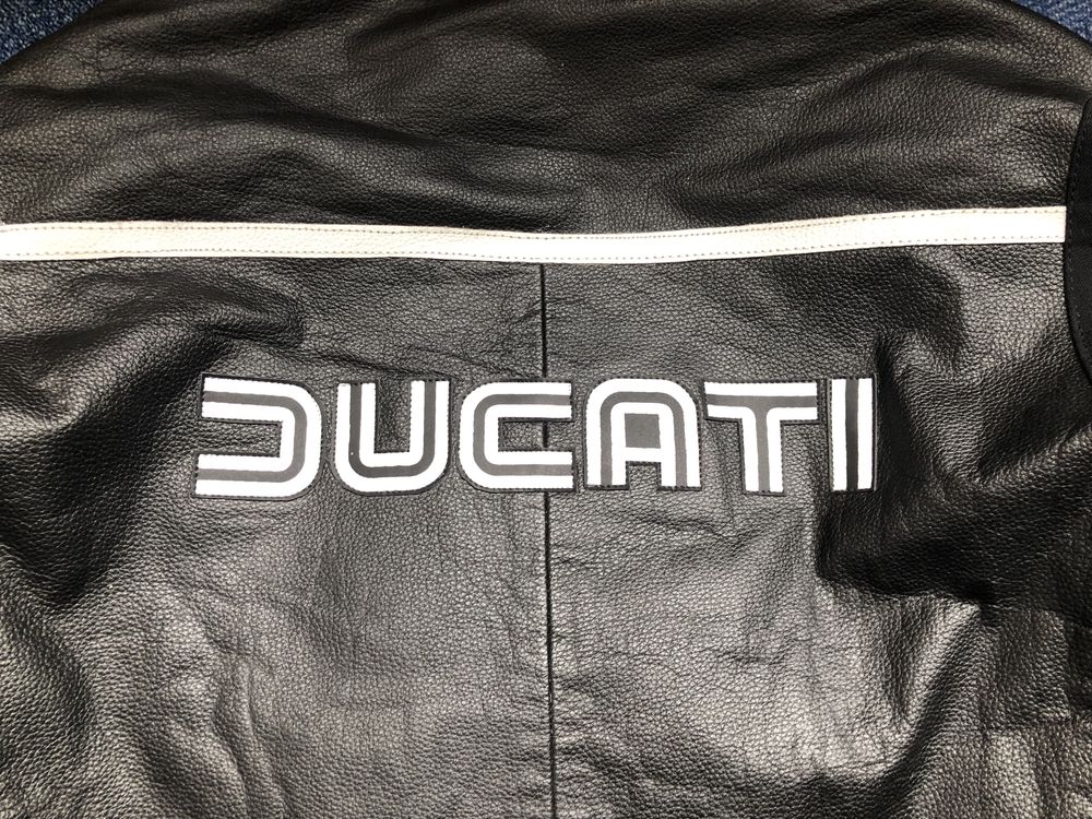 Ducati Bike Leather Jacket мото яке/кожено яке с протектори - р.M-L