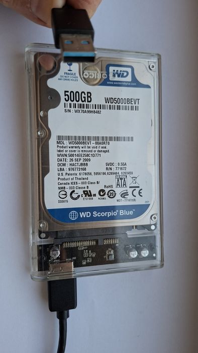 Hard disk extern 500GB