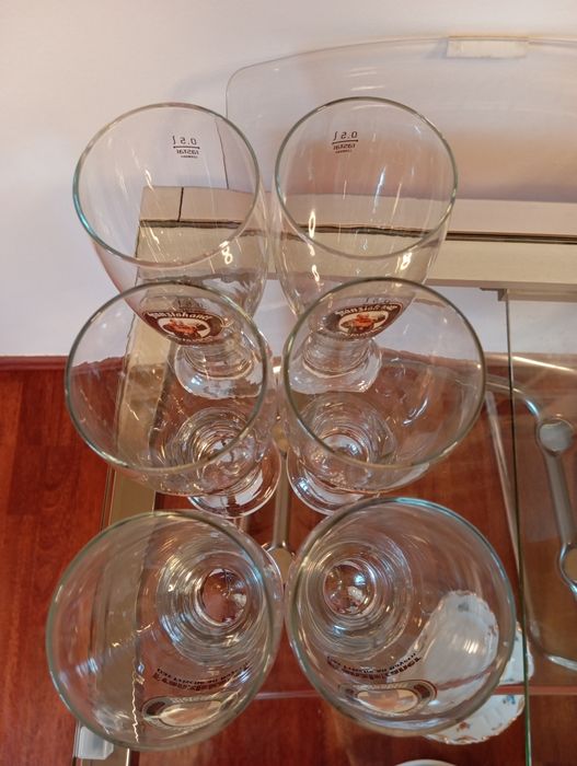 6 pahare pt bere de 0,5 ml